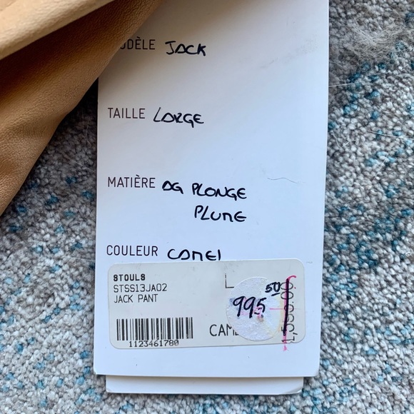 Stouls leather pants size large Camel - Picture 5 of 11